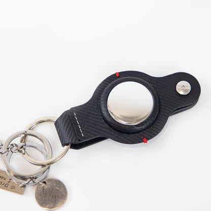 AirTag Secure Holder with Key Ring: Stylish, Durable Keychain Accessory