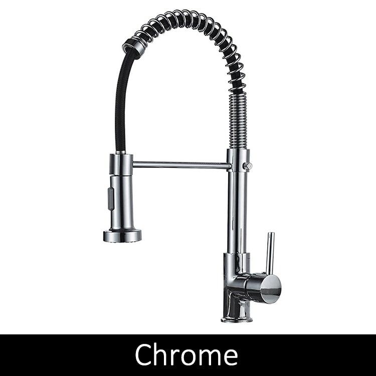 Grifo de cocina montado en la cubierta 