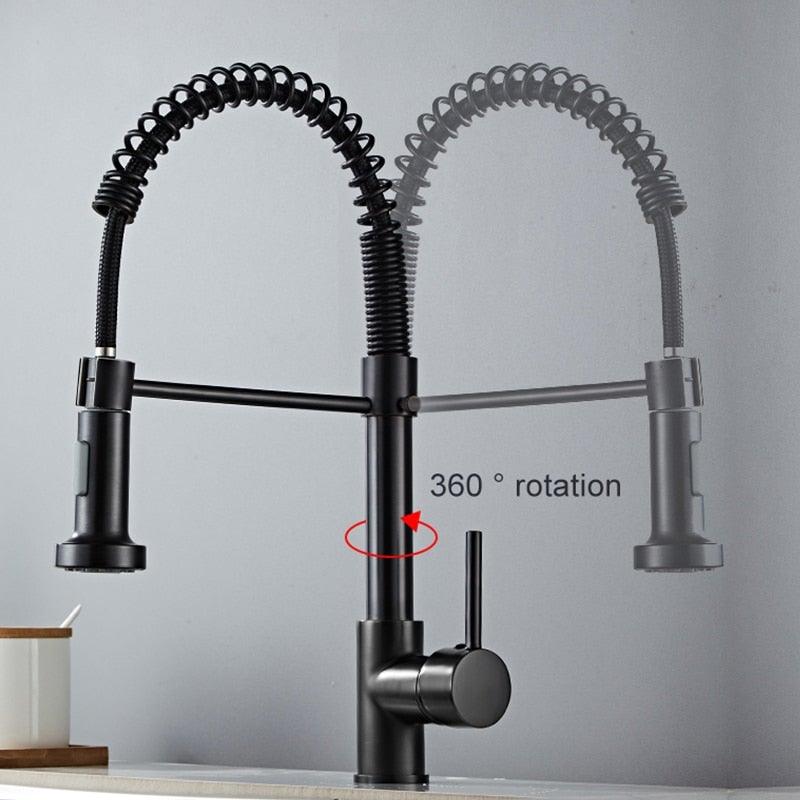 Grifo de cocina montado en la cubierta 