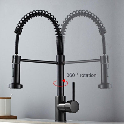 Grifo de cocina montado en la cubierta 