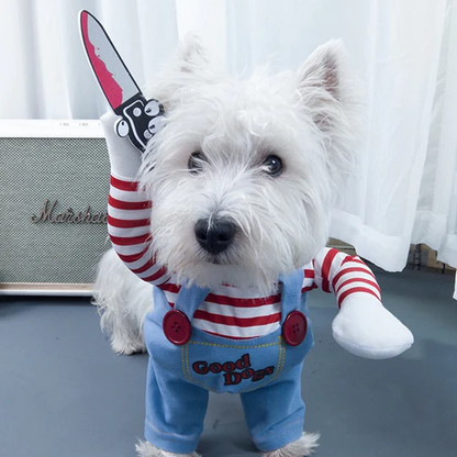 SpookyBoo - Disfraz de perro de muñeco mortal