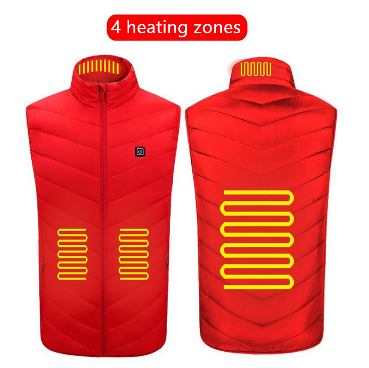 Heated Vest Coat Washable Usb Charging Electric