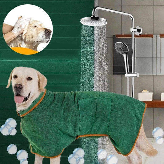 Abrigo absorbente de microfibra para secar mascotas