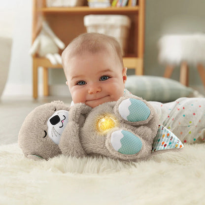 Nutria de peluche que respira 