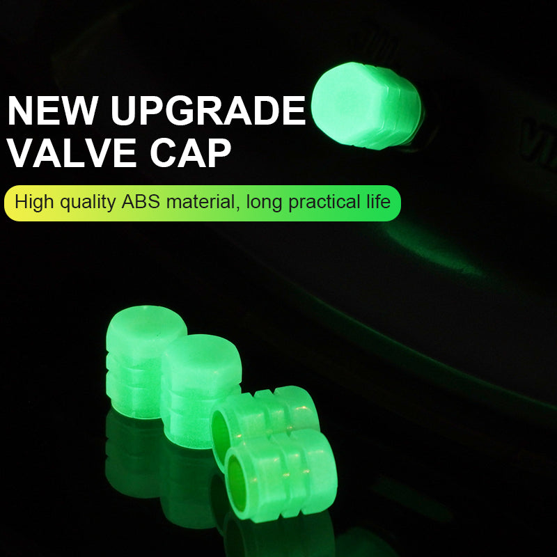 Tapa de válvula luminosa para automóviles y bicicletas Cubierta de núcleo luminoso para válvula de neumático de vacío