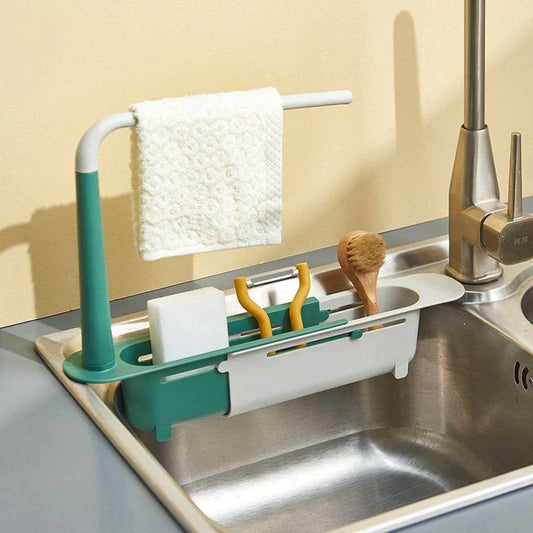 Estante telescópico para fregadero de cocina