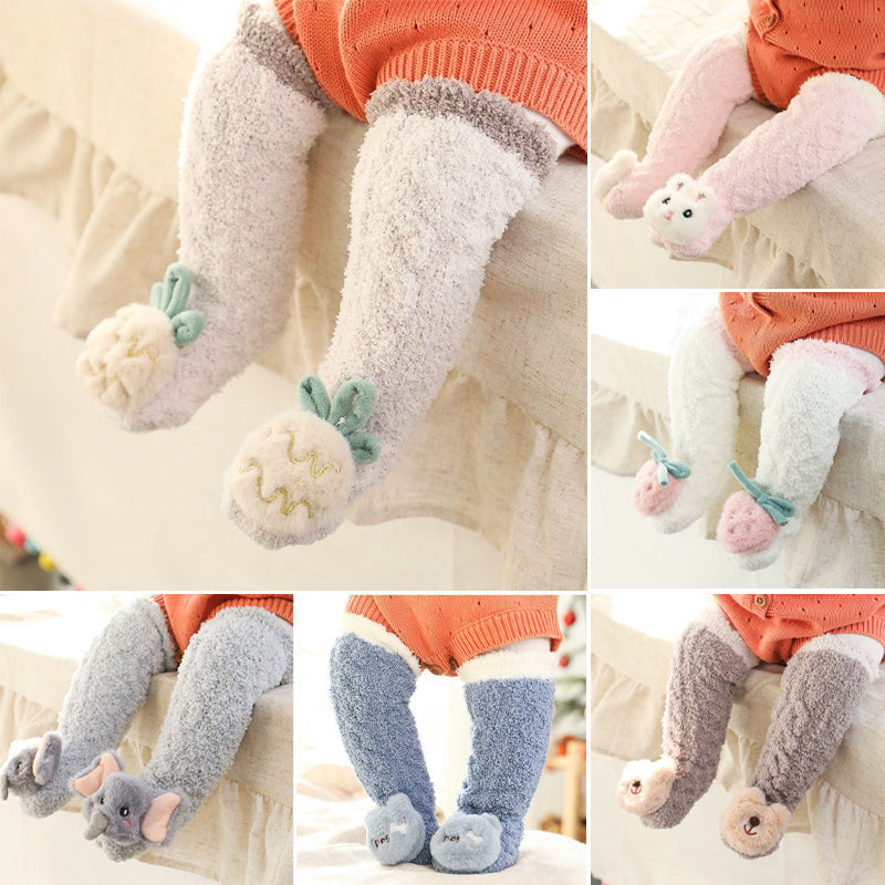 Flauschige Baby-Hausschuhsocken