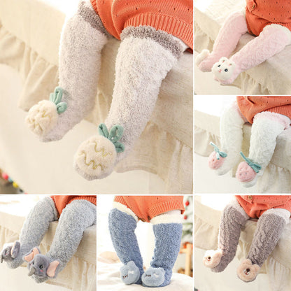 Flauschige Baby-Hausschuhsocken