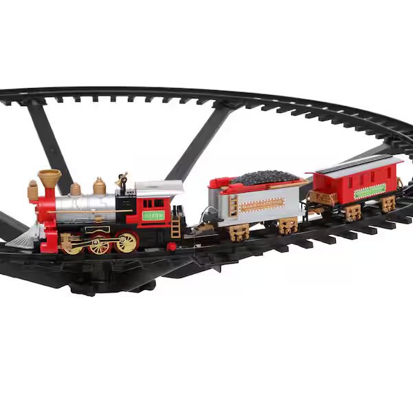 9 Fuß Weihnachtsbaum-Eisenbahn-Set