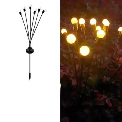 Luces solares de luciérnagas