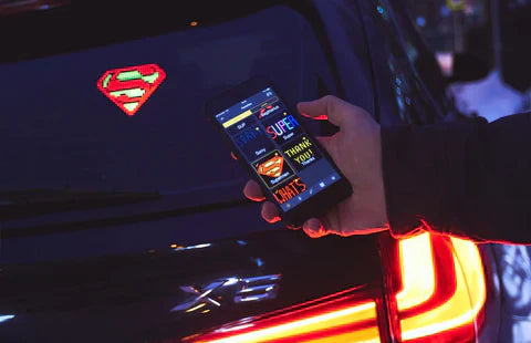 Auto Emoji LED-Lichtanzeige