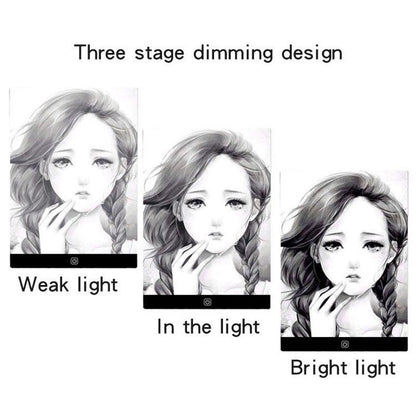 Tablero de dibujo con luz LED para copiar 