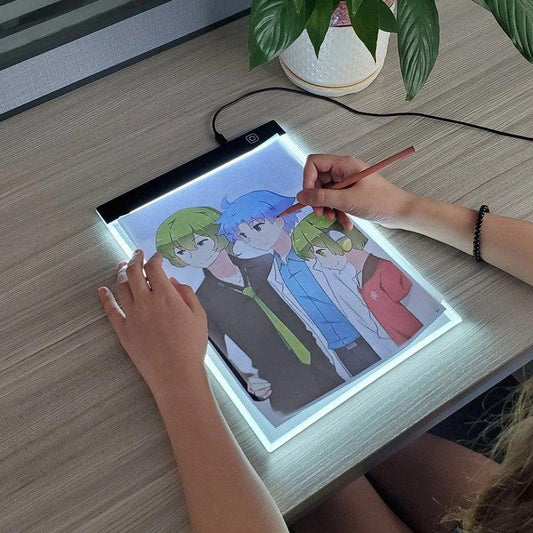 Tablero de dibujo con luz LED para copiar 