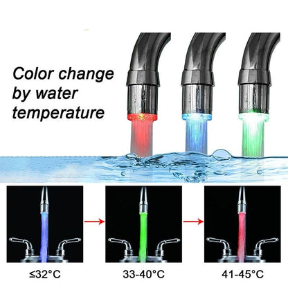 Grifo LED que cambia de color con la temperatura 