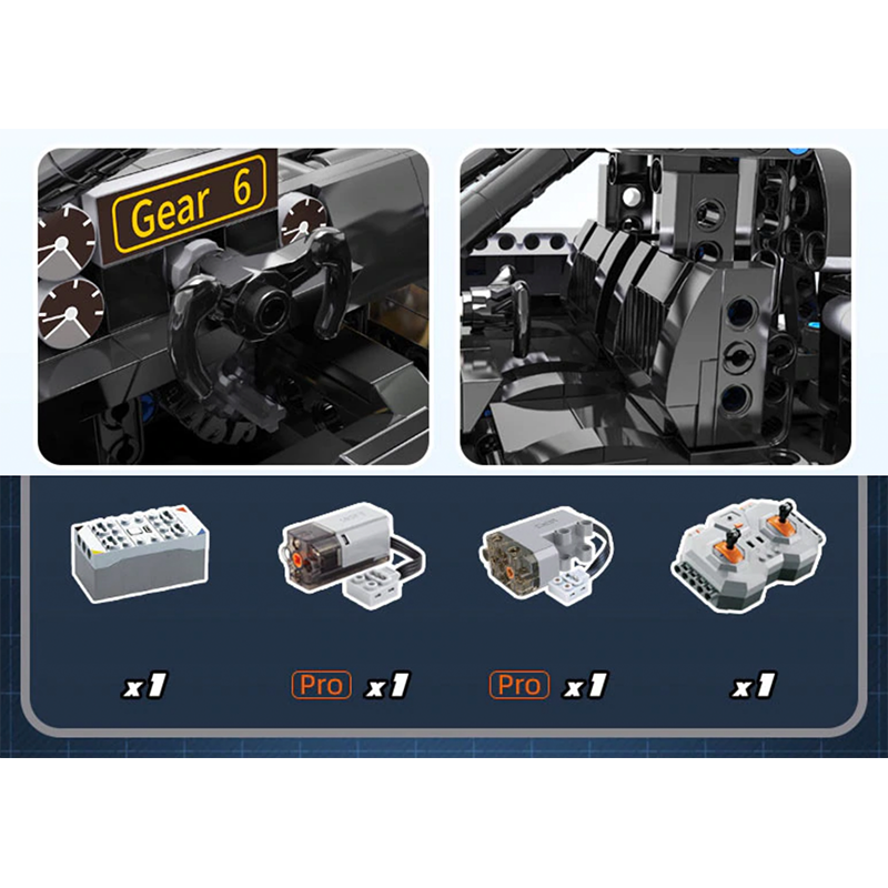 Ferngesteuertes italienisches Hypercar, 959 Teile 