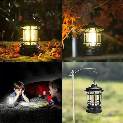 Linterna de camping retro
