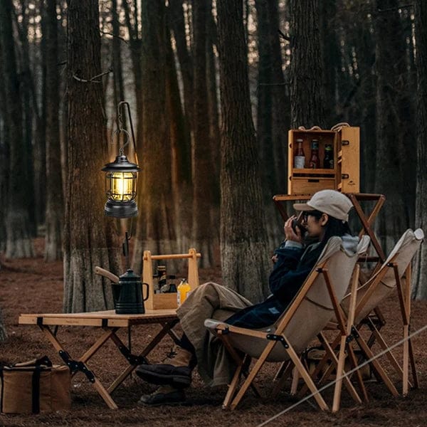 Linterna de camping retro