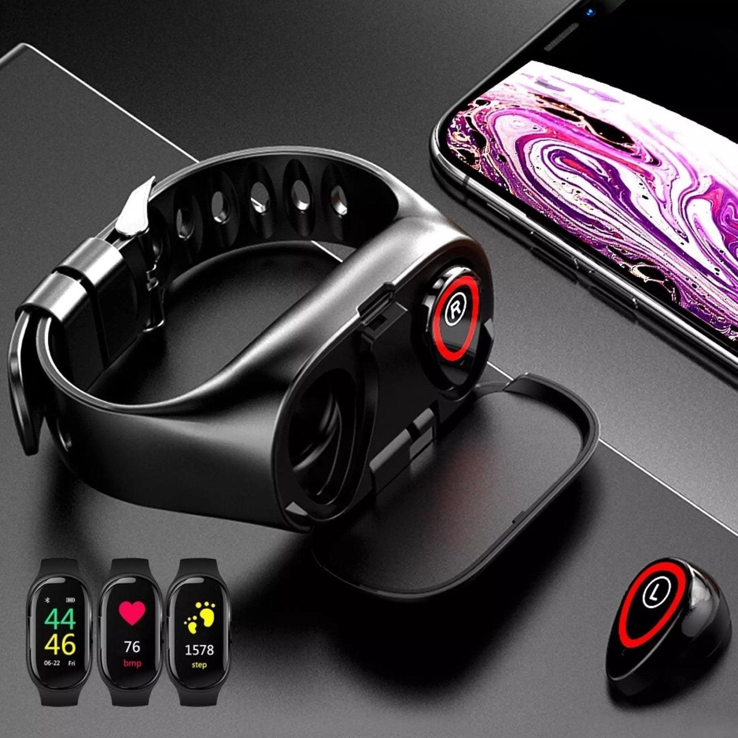 Reloj inteligente con auriculares Bluetooth 