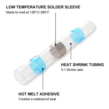 Kit de conector de cable de soldadura a prueba de agua SolderStick 