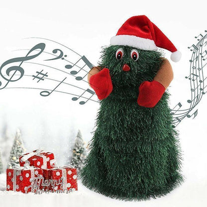Weihnachtsmann mit Baummusik 