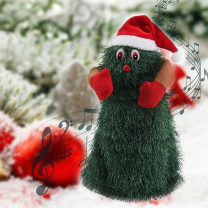 Weihnachtsmann mit Baummusik 